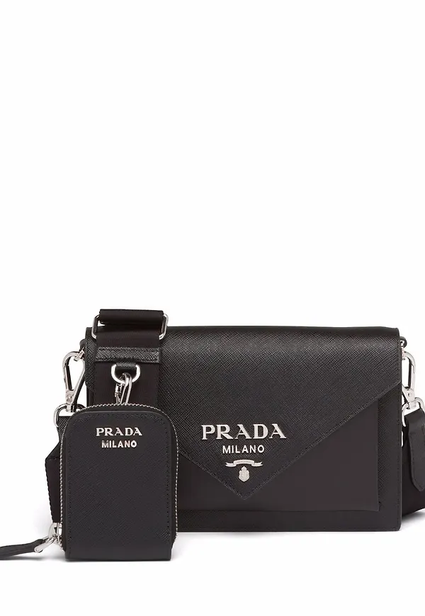 Prada Envelope liten axelväska - Svart