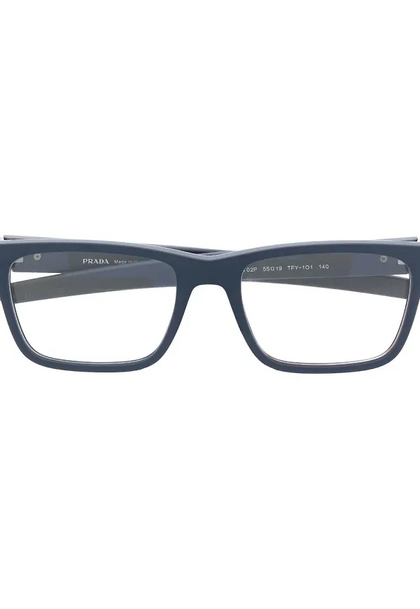 Prada Eyewear fyrkantiga glasögon - Blå