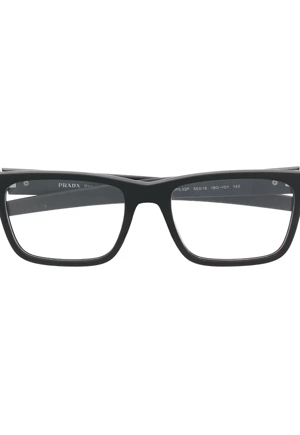 Prada Eyewear fyrkantiga glasögon - Svart