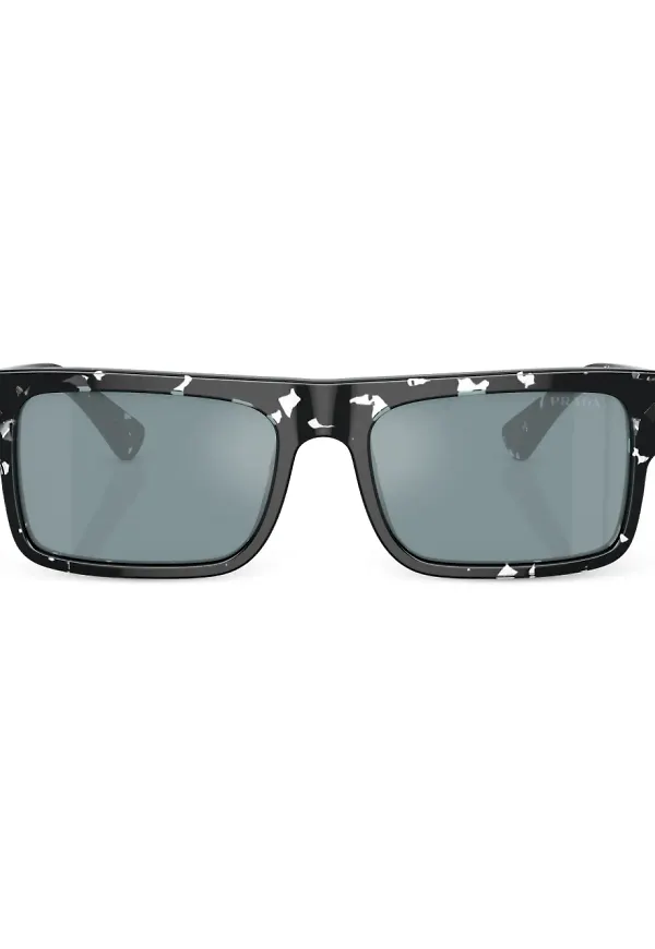 Prada Eyewear fyrkantiga solglasögon med sköldpaddseffekt - Brun