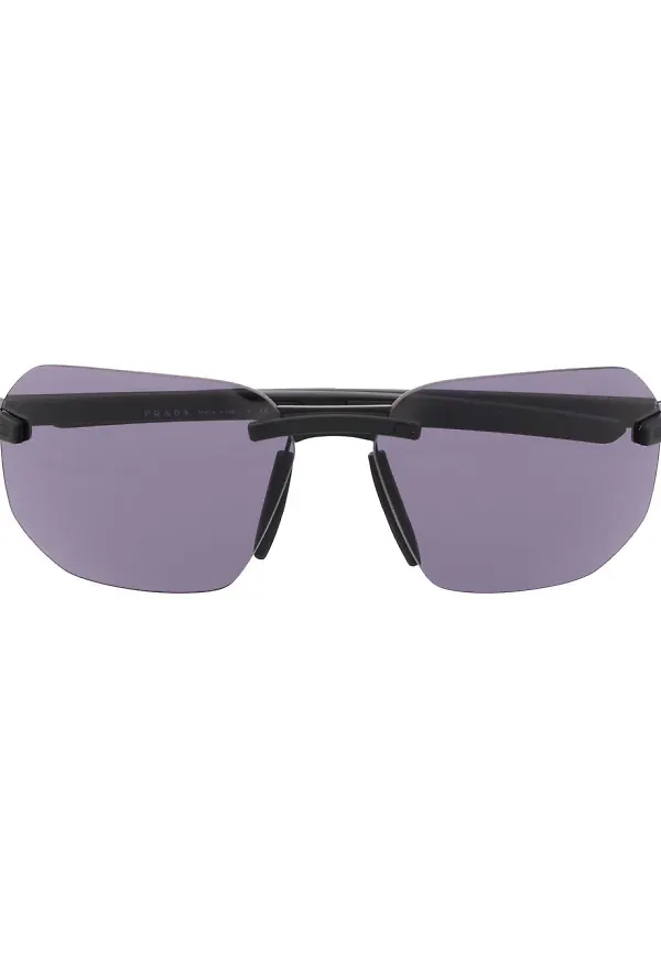 Prada Eyewear fyrkantiga solglasögon - Svart