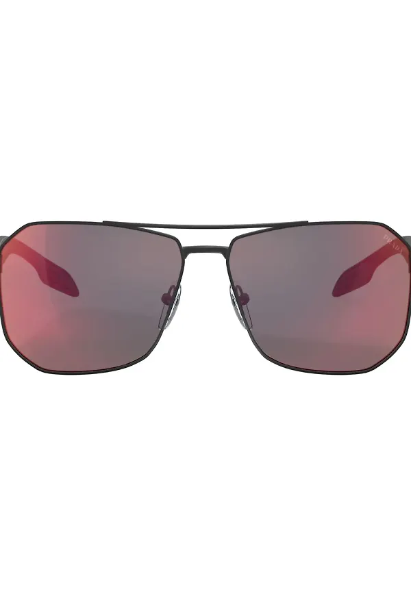 Prada Eyewear fyrkantiga solglasögon - Svart