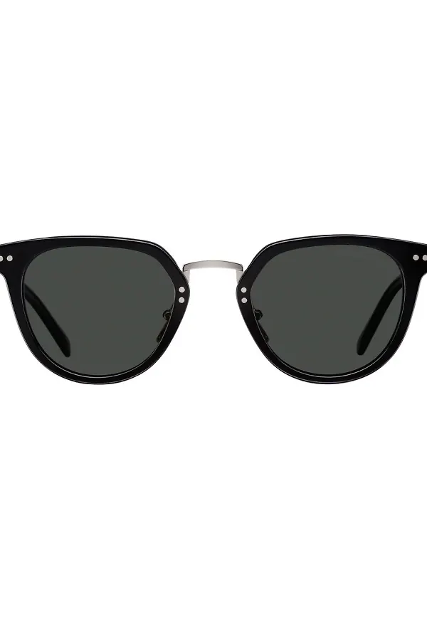Prada Eyewear ovala solglasögon - Svart