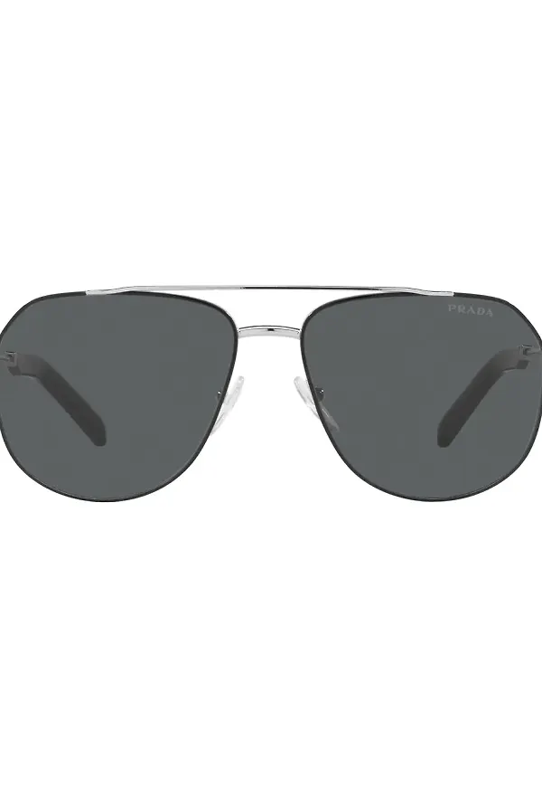 Prada Eyewear pilotsolglasögon - Silverfärgad