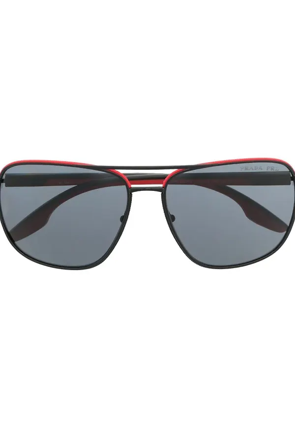 Prada Eyewear pilotsolglasögon - Svart