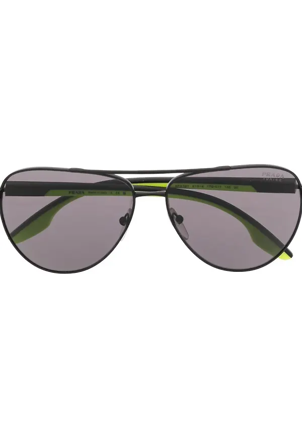 Prada Eyewear pilotsolglasögon - Svart