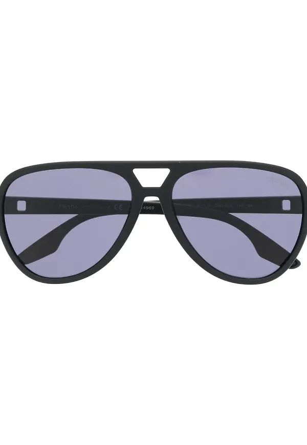 Prada Eyewear pilotsolglasögon - Svart