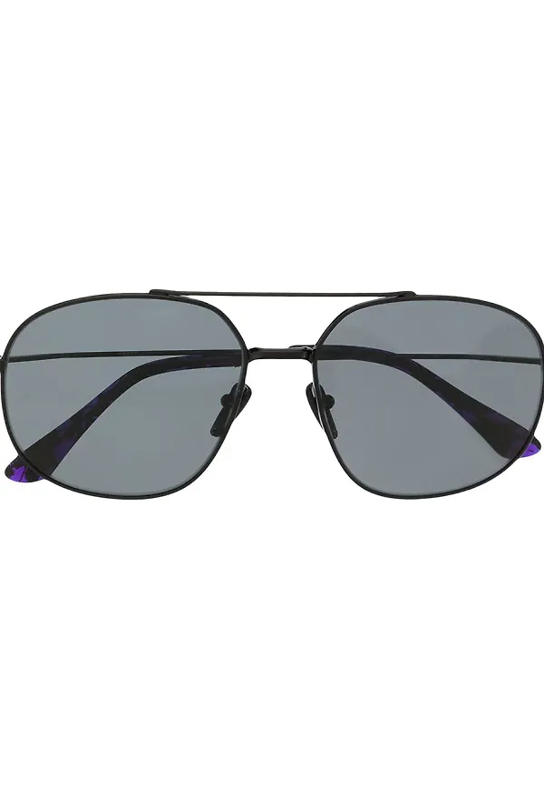 Prada Eyewear pilotsolglasögon - Svart