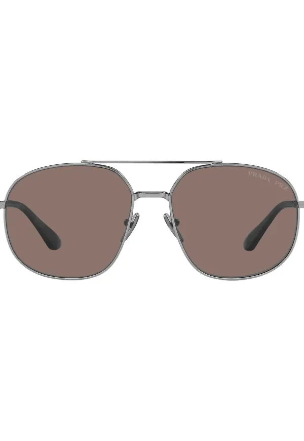 Prada Eyewear PR 51YS pilotsolglasögon - Silverfärgad