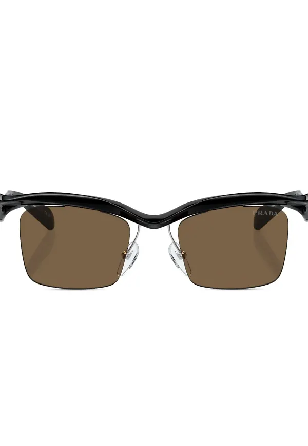 Prada Eyewear PR A15S fyrkantiga solglasögon - Svart