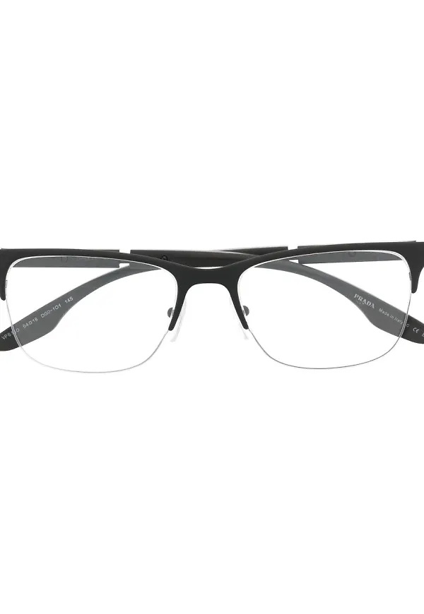 Prada Eyewear PS55OV rektangulära glasögon - Svart