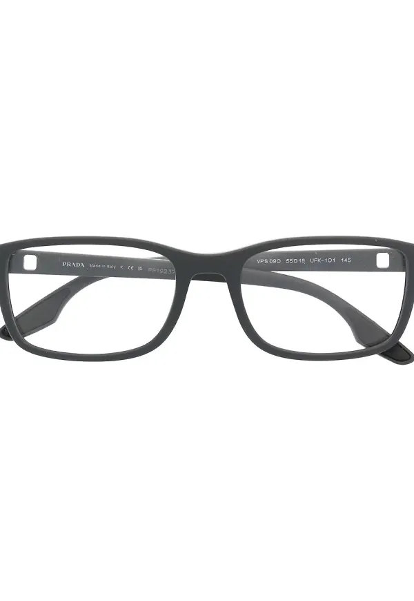 Prada Eyewear rektangulära glasögon - Grå