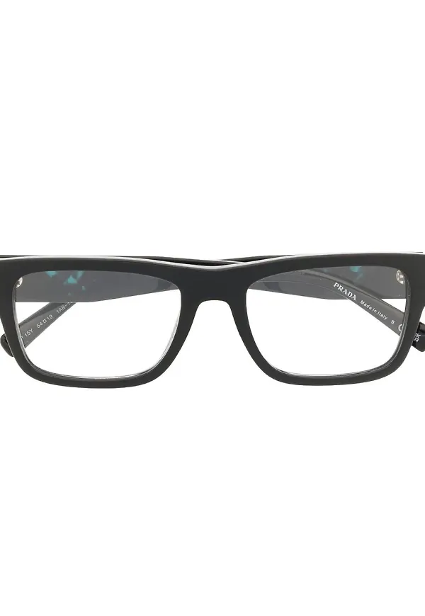 Prada Eyewear rektangulära glasögon - Svart