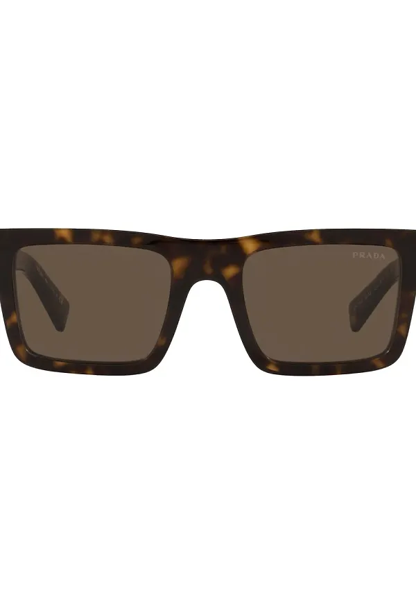 Prada Eyewear rektangulära solglasögon - Brun