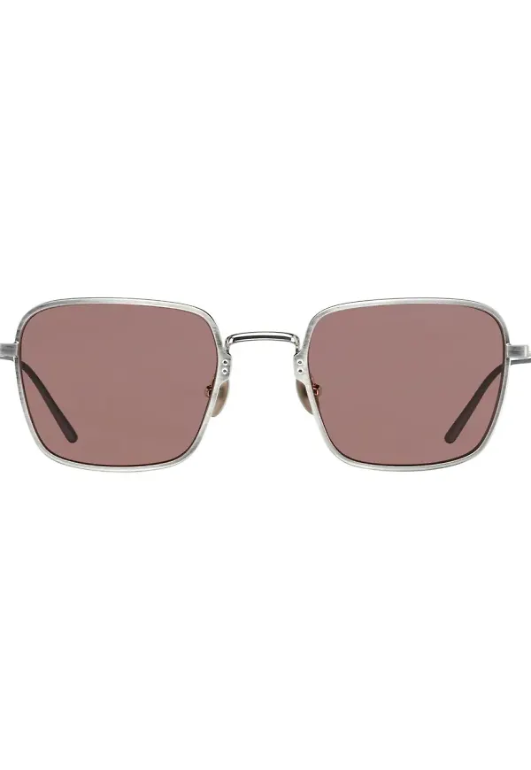 Prada Eyewear rektangulära solglasögon - Silverfärgad