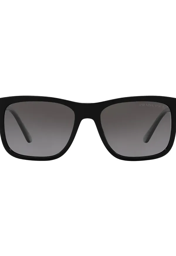 Prada Eyewear rektangulära solglasögon - Svart