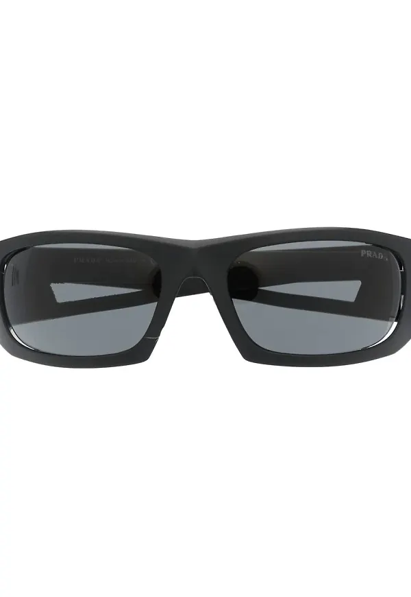 Prada Eyewear rektangulära solglasögon - Svart