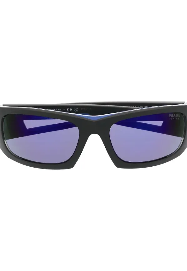 Prada Eyewear rektangulära solglasögon - Svart