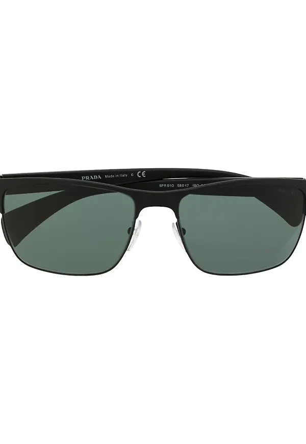 Prada Eyewear rektangulära solglasögon - Svart