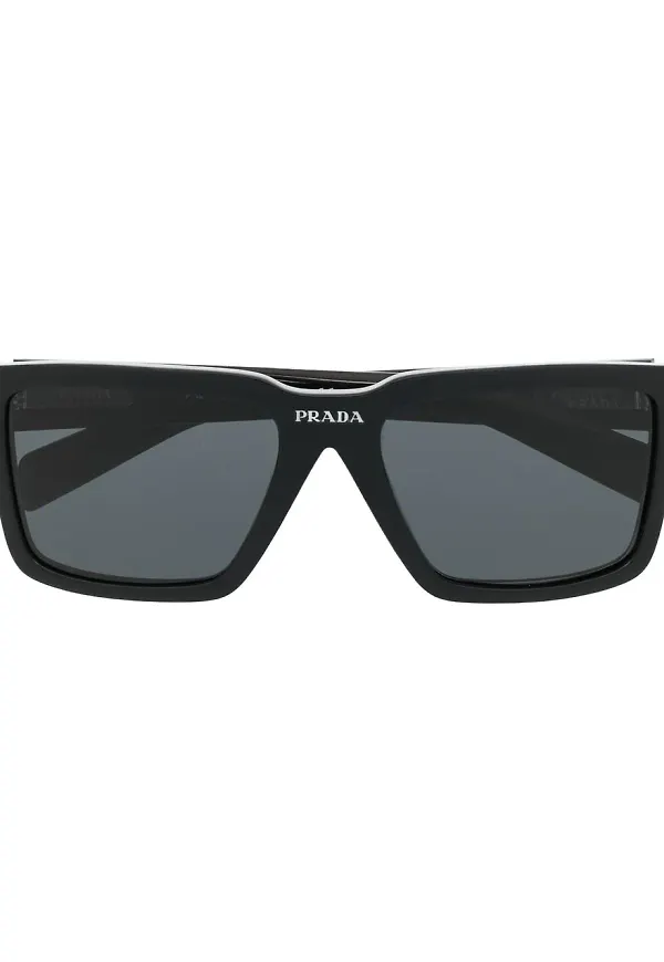 Prada Eyewear rektangulära solglasögon - Svart