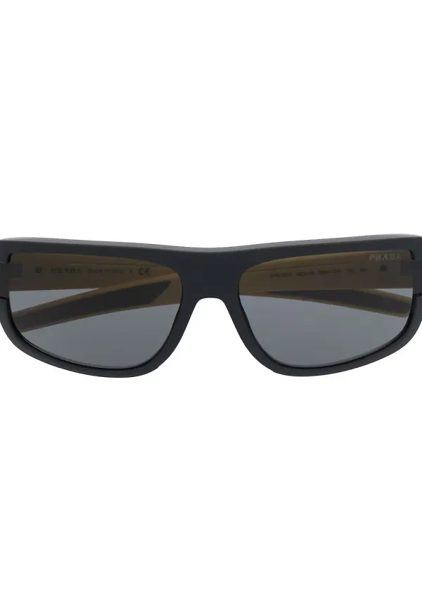 Prada Eyewear rektangulära tonade solglasögon - Svart