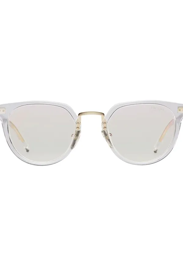 Prada Eyewear runda glasögon - Vit