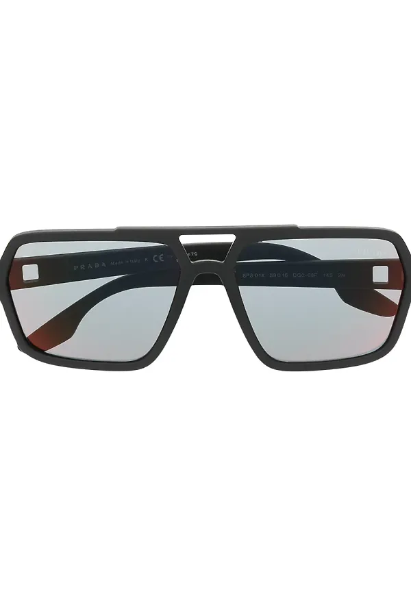 Prada Eyewear tonade navigator solglasögon - Svart