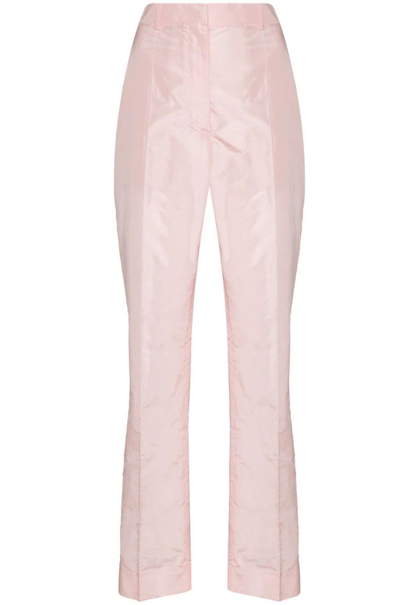 Prada finbyxor med hög midja - Rosa