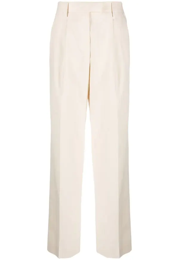 Prada finbyxor med pressveck - Neutral
