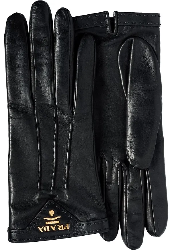 Prada fodrade handskar - Svart