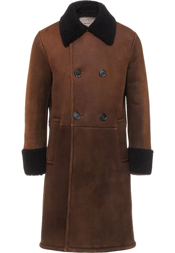 Prada fårskinnsrock - Brun
