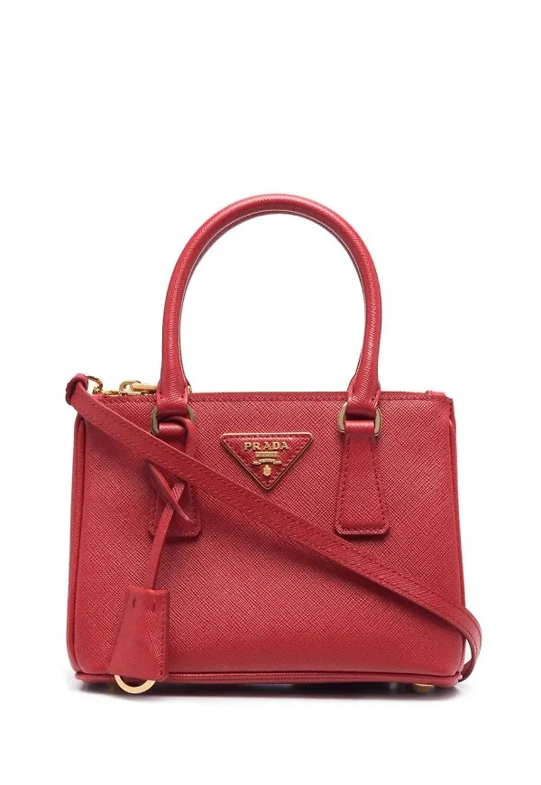 Prada Galleria totebag - Röd