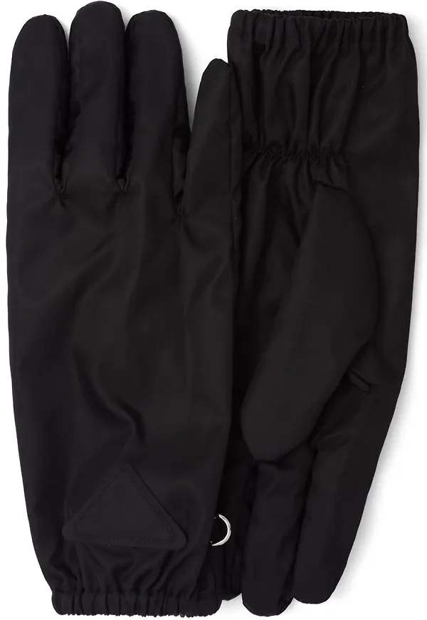Prada handskar i nylon - Svart