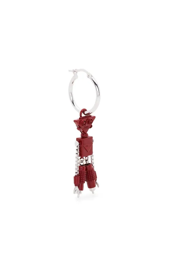 Prada hoop med berlock - Röd
