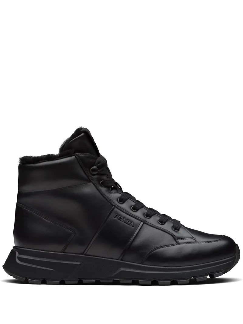 Prada höga sneakers - Svart