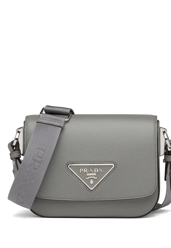 Prada Identity axelremsväska - Grå