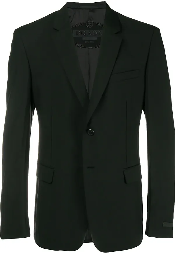 Prada inpassad blazer - Svart