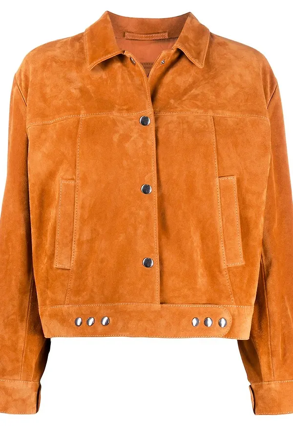 Prada jacka med fyrkantig passform - Orange
