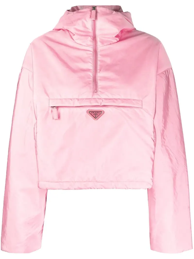 Prada jacka med huva - Rosa