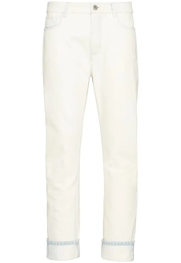 Prada jeans med märke - Vit