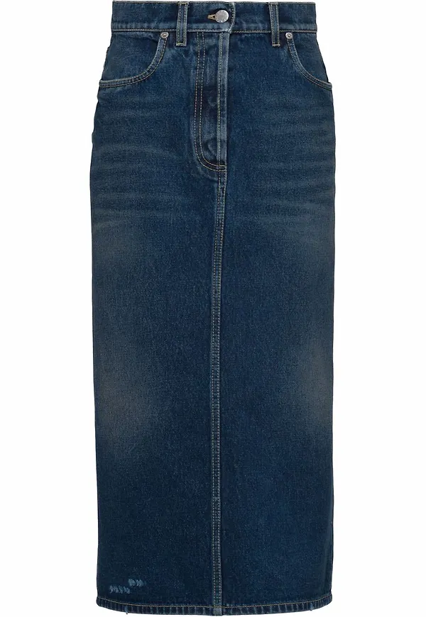 Prada jeanskjol i midimodell - Blå