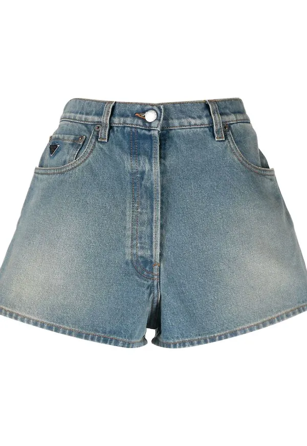 Prada jeansshorts - Blå