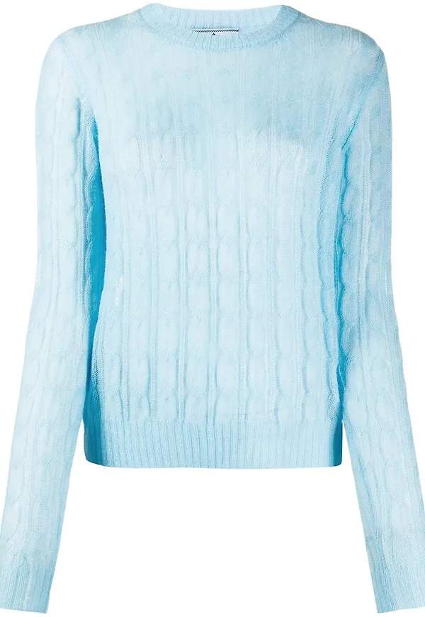 Prada kabelstickad tröja - Blå