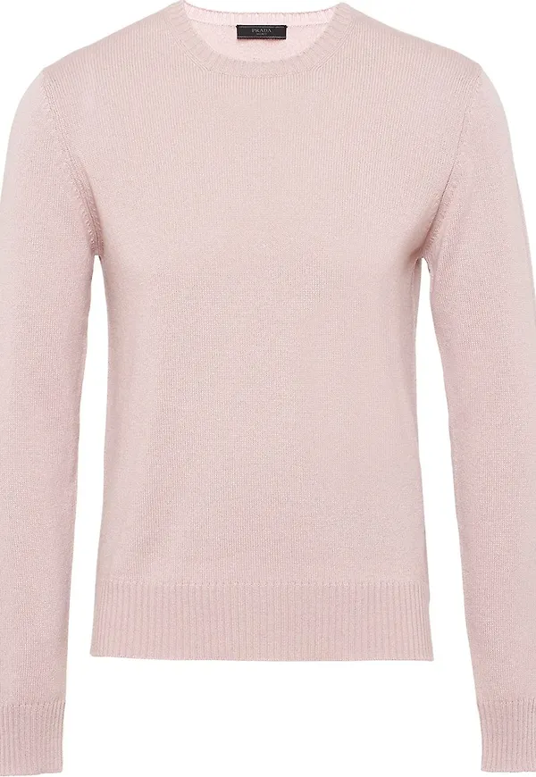 Prada kashmirtröja med rundad hals - Lila