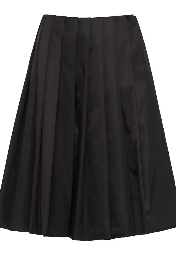 Prada kjol i gabardin - Svart