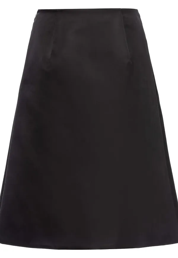 Prada kjol i gabardin - Svart