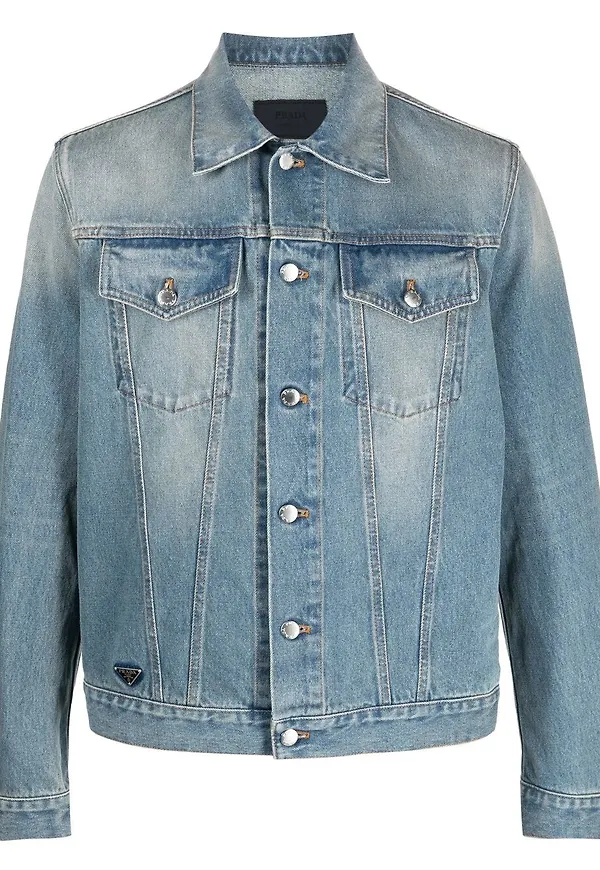 Prada klassisk jeansjacka - Blå