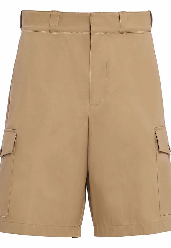 Prada knälånga cargoshorts - Neutral