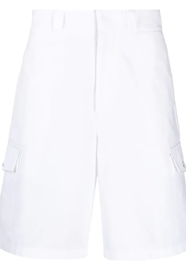 Prada knälånga cargoshorts - Vit