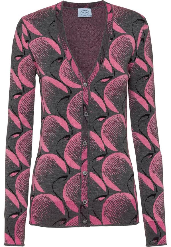 Prada kofta i jacquard - Grå